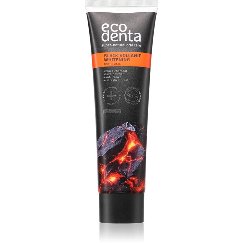 Ecodenta Black Volcanic Whitening belilna zobna pasta 100 ml