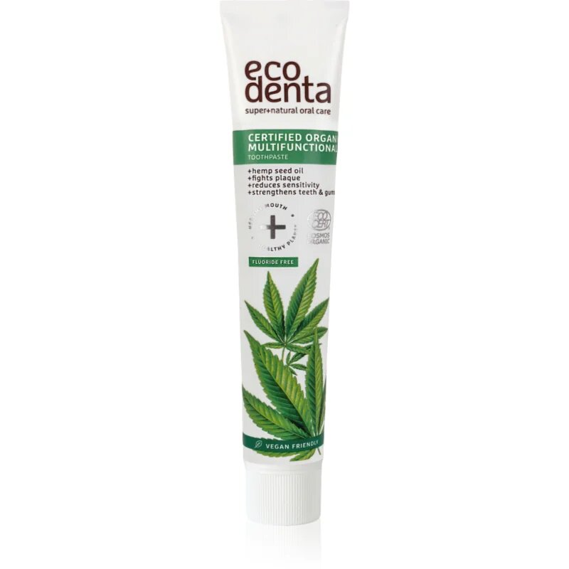 Ecodenta Certified Organic Multifunctional with Hemp naravna zobna pasta 75 ml