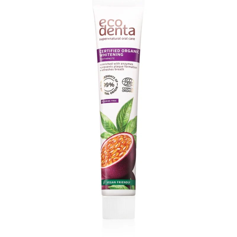 Ecodenta Certified Organic zobna pasta za beljenje zob 75 ml