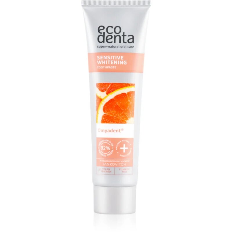 Ecodenta Sensitive Whitening zobna pasta za beljenje zob za občutljive zobe 100 ml