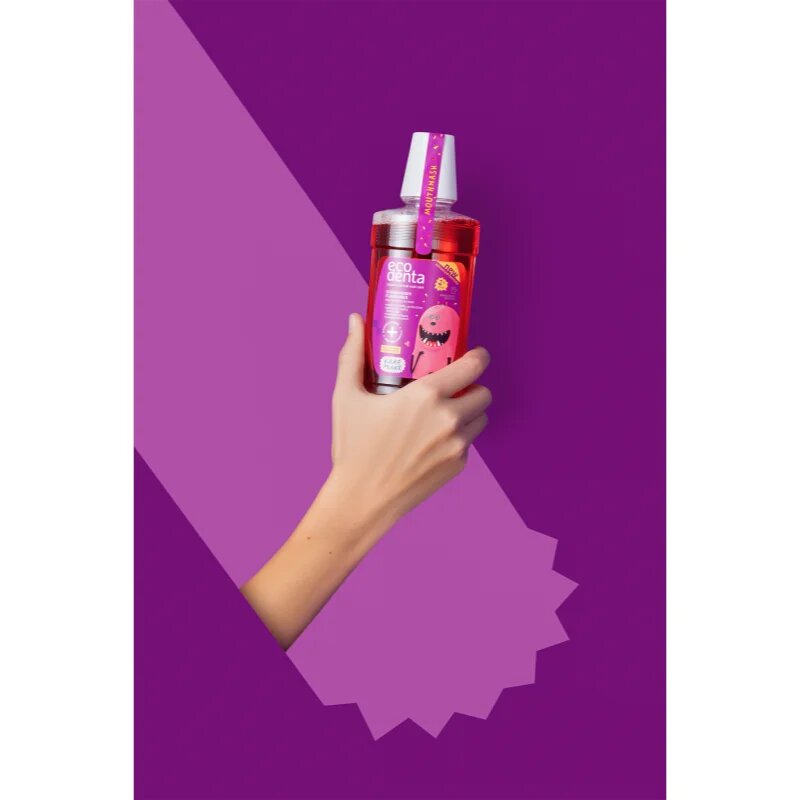 Ecodenta Super + osvežilna ustna voda za otroke okus Strawberry 250 ml