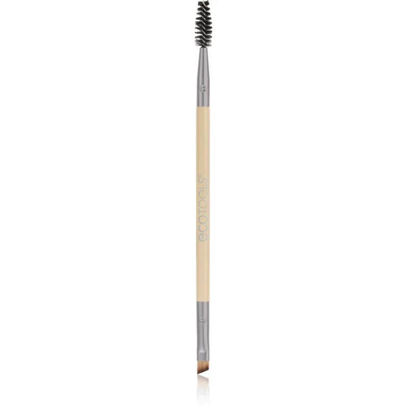 EcoTools Face Tools obojestranski čopič za obrvi s krtačko 1 kos