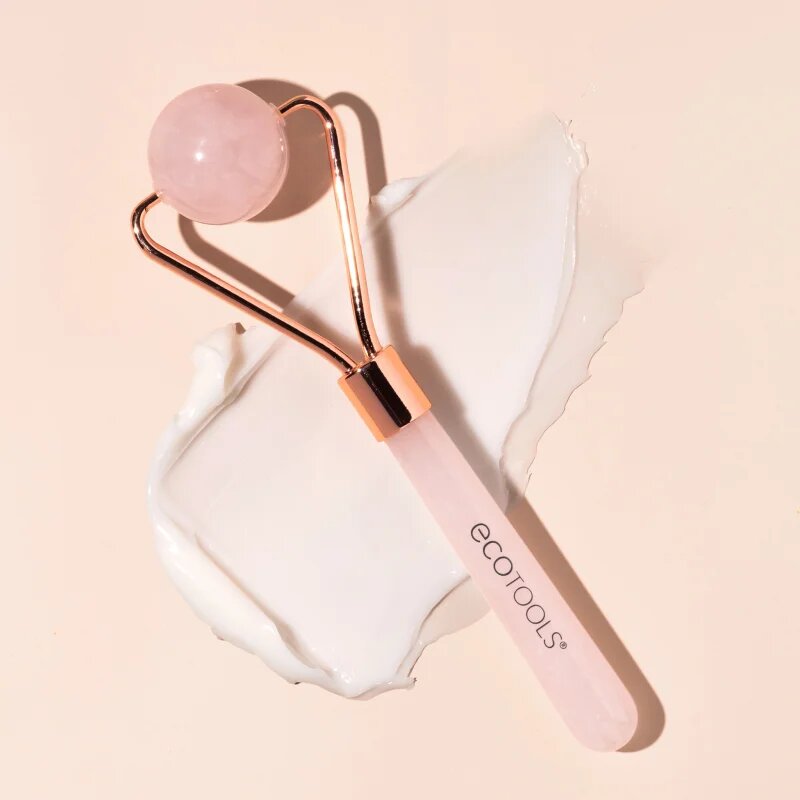 EcoTools Rose Quartz pripomoček za masažo za predel okoli oči 1 kos