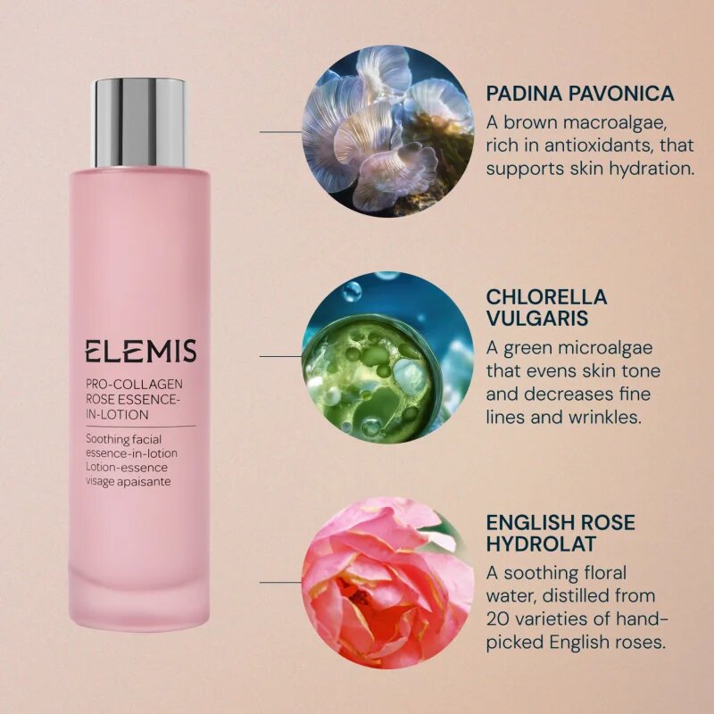 Elemis Pro-Collagen Rose Essence-In-Lotion esenca za obraz za intenzivno vlažnost 100 ml