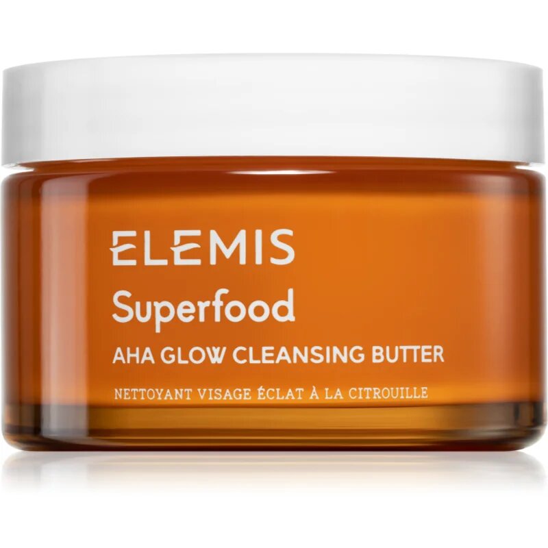 Elemis Superfood AHA Glow Cleansing Butter čistilna maska za obraz za osvetlitev kože 90 ml