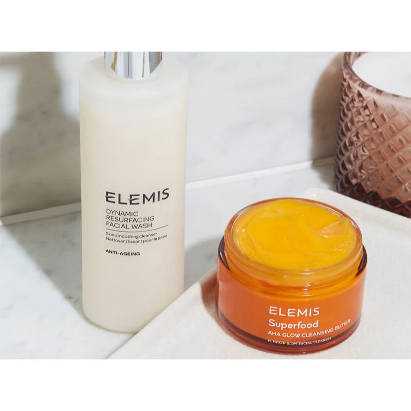 Elemis Superfood AHA Glow Cleansing Butter čistilna maska za obraz za osvetlitev kože 90 ml