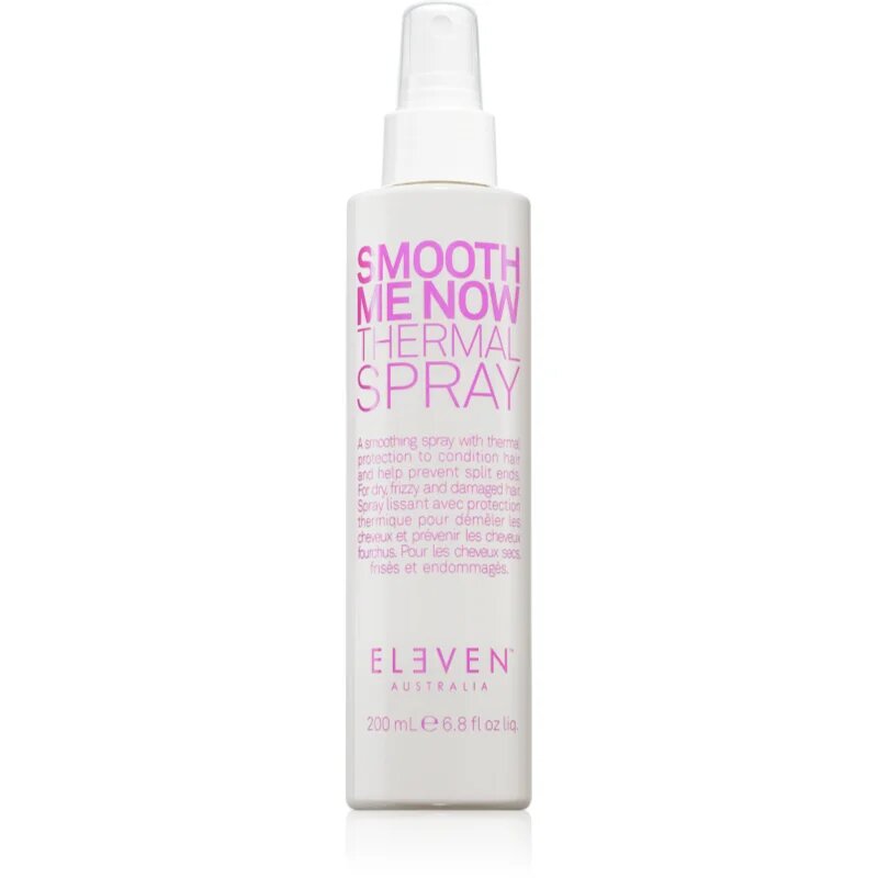 Eleven Australia Smooth Me Now Thermal Spray zaščitno pršilo za toplotno oblikovanje las 200 ml
