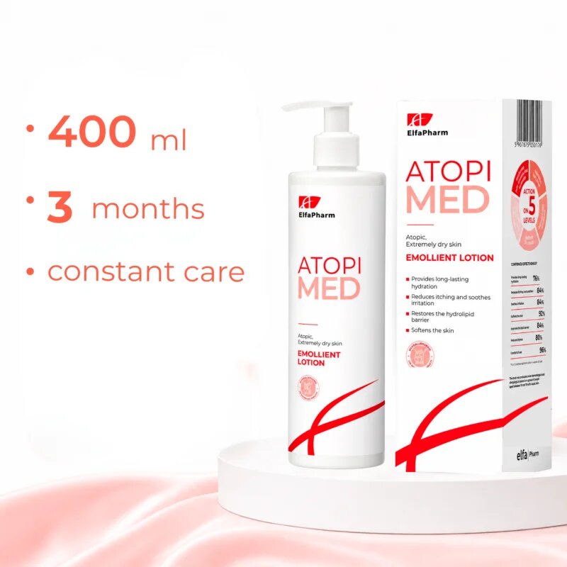 Elfa Pharm Intensive Cosmetic Atopi Med Emolientni losjon za suho do atopijsko kožo 400 ml