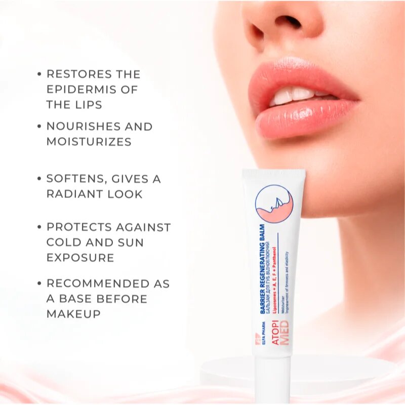 Elfa Pharm Intensive Cosmetic Atopi Med regeneracijski balzam za ustnice 15 ml