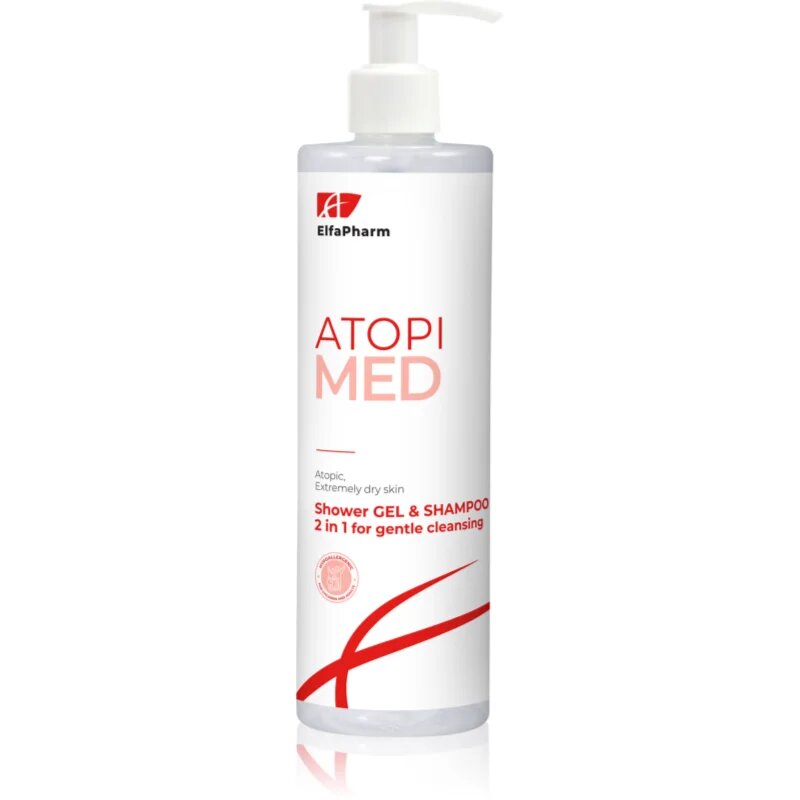 Elfa Pharm Intensive Cosmetic Atopi Med šampon in gel za prhanje 2v1 za suho do atopijsko kožo 400 ml
