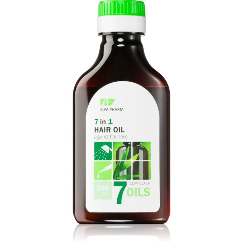 Elfa Pharm Intensive Cosmetic Complex Of 7 Oils 7in1 Hair Oil regeneracijsko olje za lase proti izpadanju las 100 ml