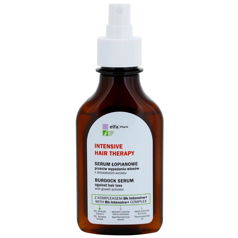 Elfa Pharm Intensive Cosmetic Intensive Hair Therapy Burdock Serum serum proti izpadanju las z rastnim aktivatorjem 100 ml