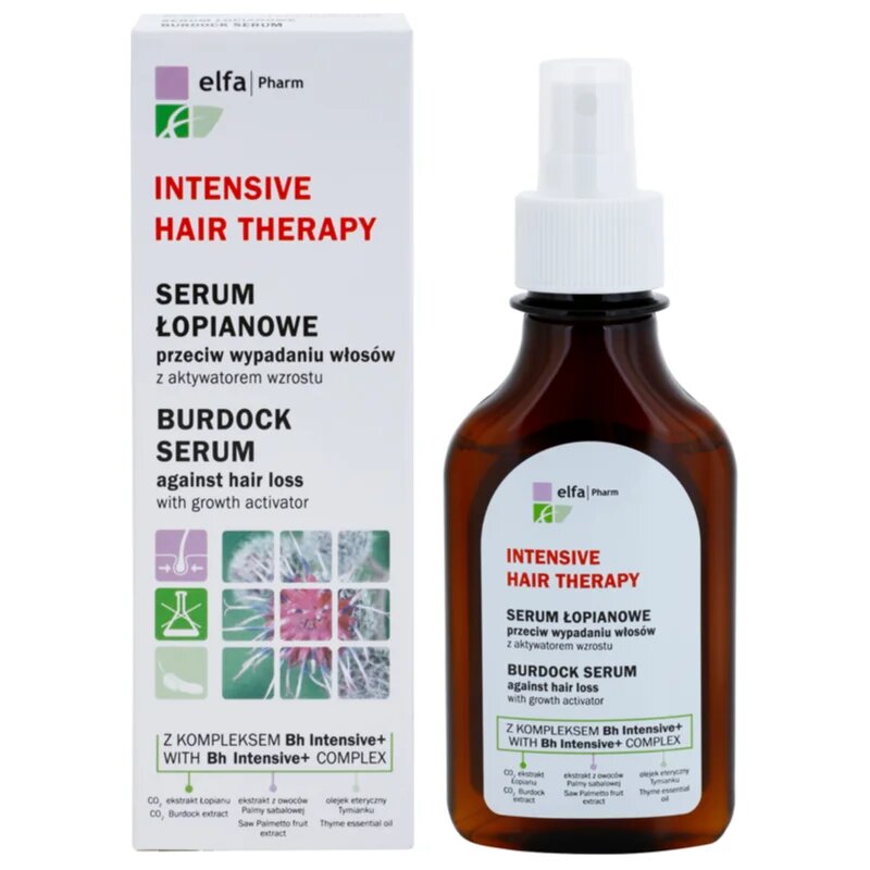 Elfa Pharm Intensive Cosmetic Intensive Hair Therapy Burdock Serum serum proti izpadanju las z rastnim aktivatorjem 100 ml
