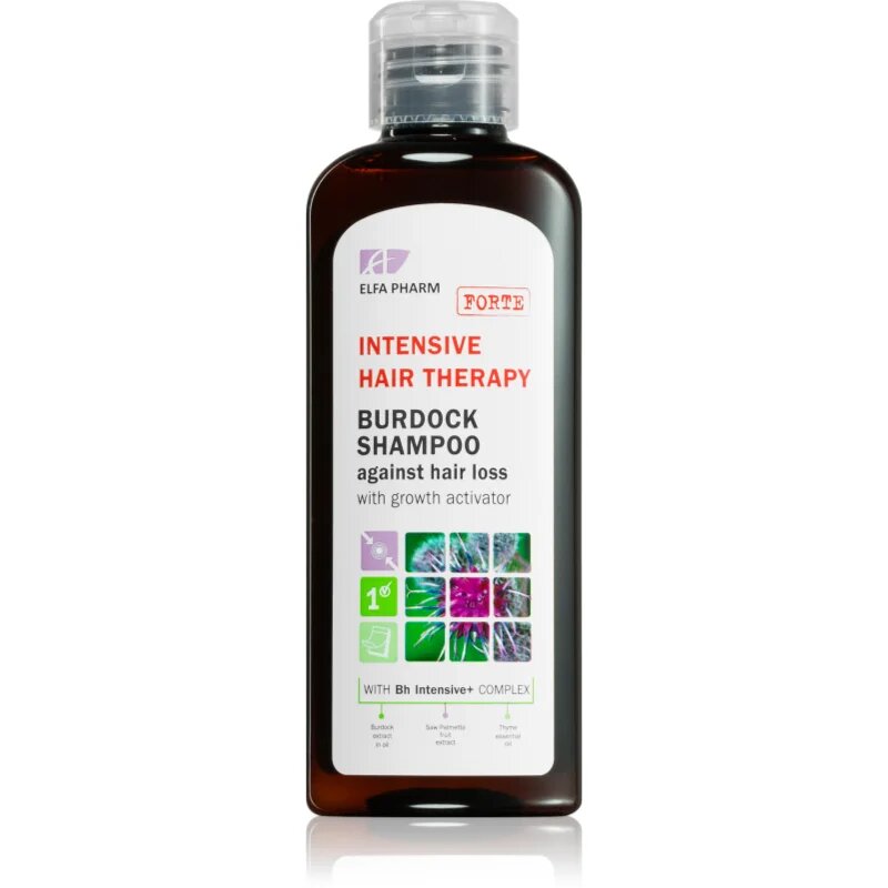 Elfa Pharm Intensive Cosmetic Intensive Hair Therapy Burdock Shampoo šampon proti izpadanju las z rastnim aktivatorjem 200 ml