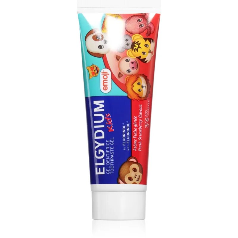 Elgydium Emoji Kids zobna pasta za otroke 2-6y Strawberry 50 ml
