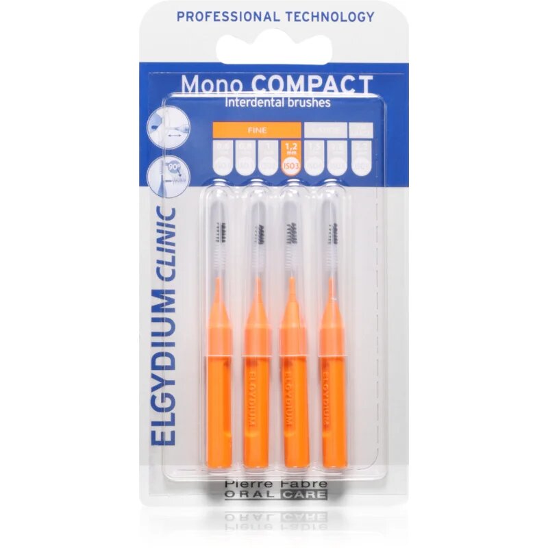 Elgydium Mono Compact medzobna ščetka Orange 4 kos