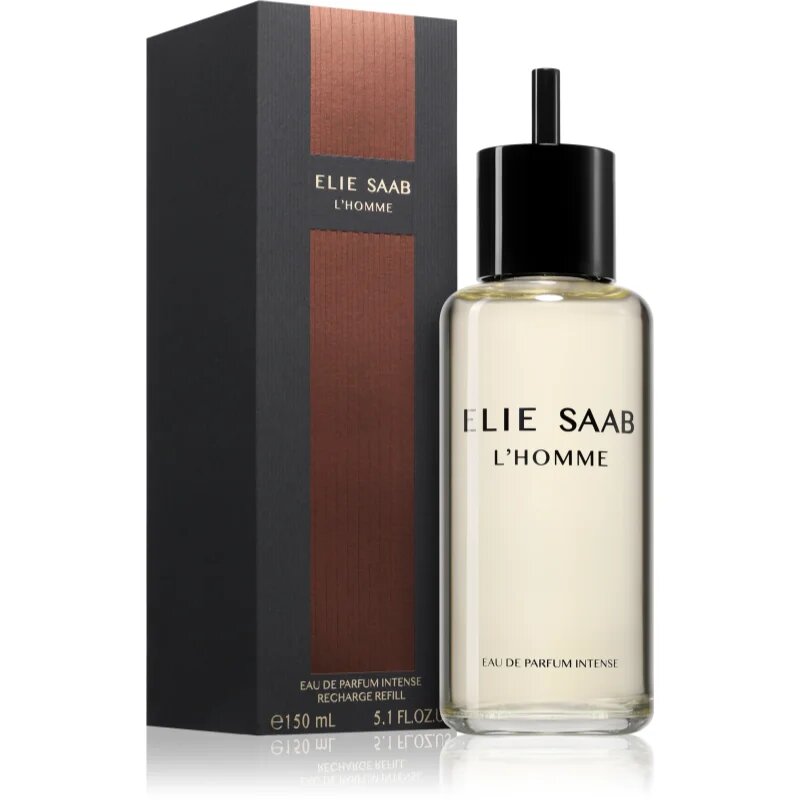 Elie Saab L'HOMME Intense parfumska voda nadomestno polnilo za moške 150 ml