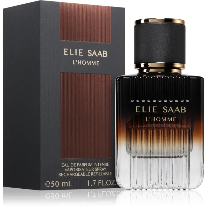 Elie Saab L'HOMME Intense parfumska voda polnilna za moške 50 ml