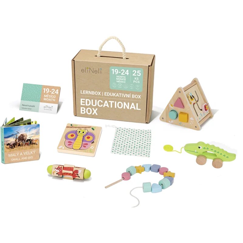 eliNeli Educational Box 19-24 m+ komplet igrač iz lesa