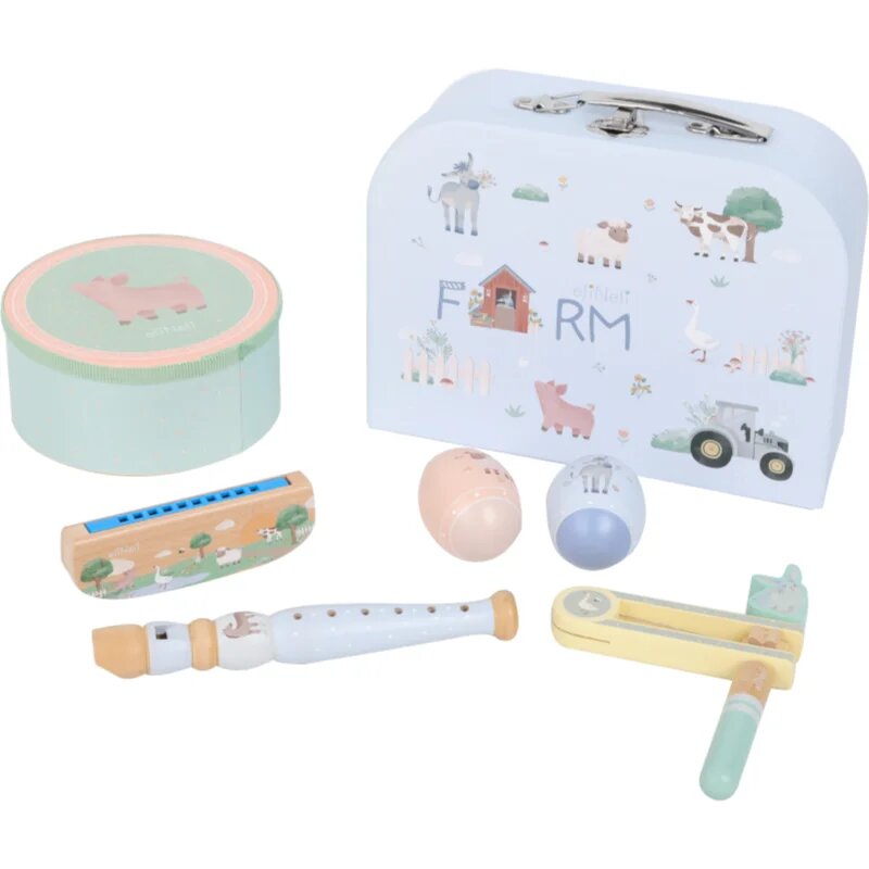 eliNeli Kids’ Musical Set Farm glasbena igrača iz lesa