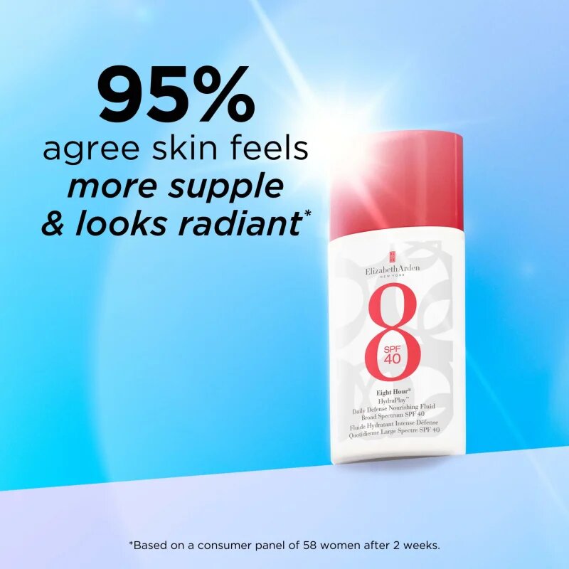 Elizabeth Arden Eight Hour Eight Hour HydraPlay fluid za sončenje za obraz SPF 40 50 ml