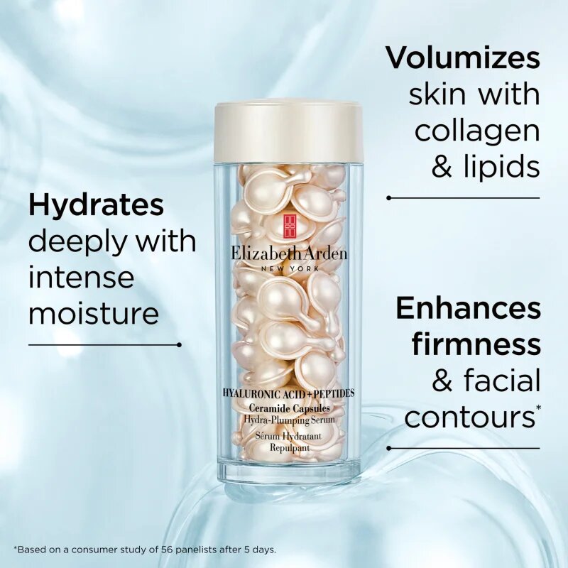 Elizabeth Arden Hyaluronic Acid + Peptides Ceramide serum za obraz v kapsulah s ceramidy a peptidy 30 caps.