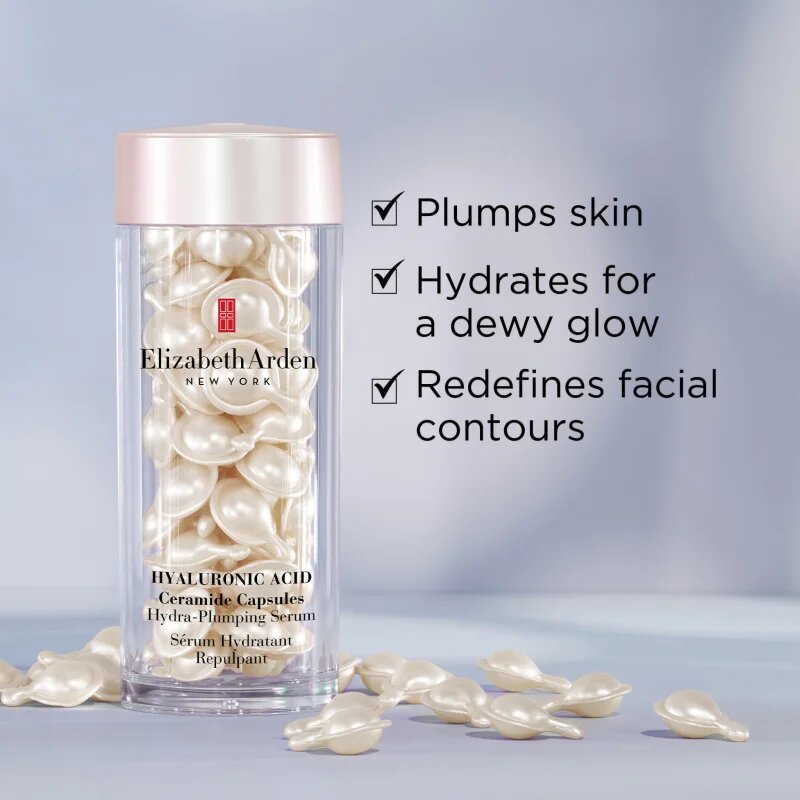 Elizabeth Arden Hyaluronic Acid + Peptides Ceramide vlažilni serum v kapsulah za ženske 60 caps.