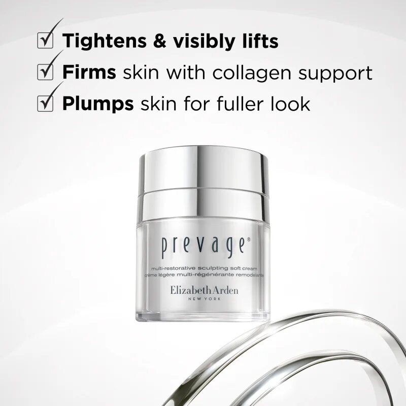 Elizabeth Arden Prevage Multi-Restorative Sculpting Soft Cream gladilna in posvetlitvena krema 50 ml