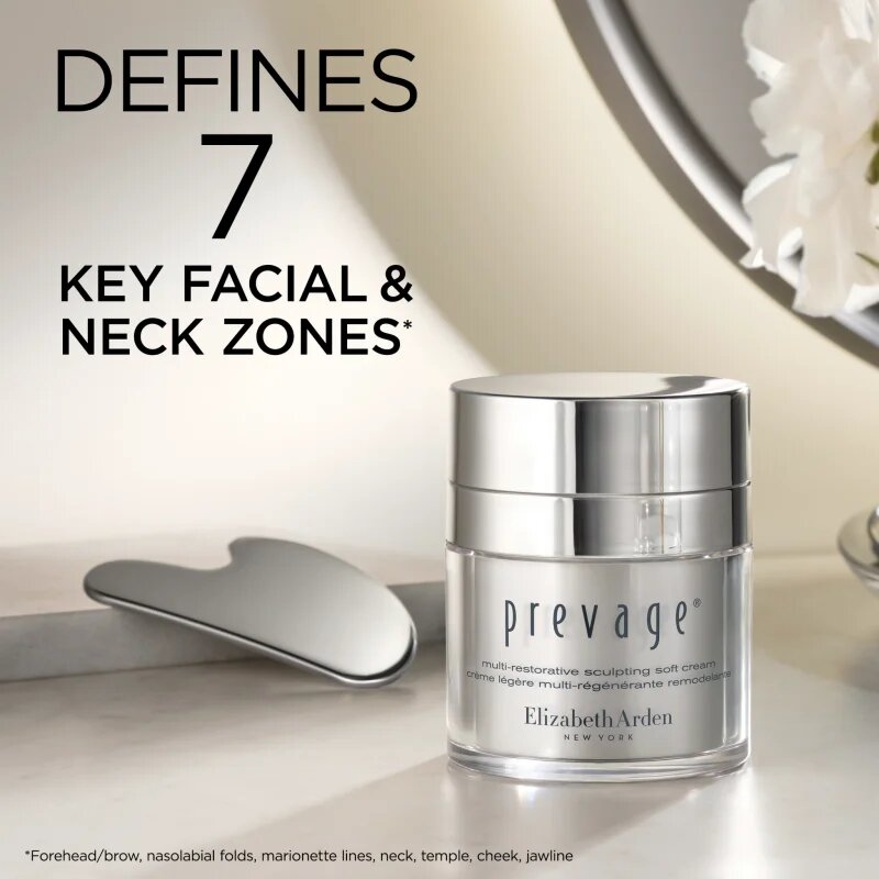 Elizabeth Arden Prevage Multi-Restorative Sculpting Soft Cream gladilna in posvetlitvena krema 50 ml