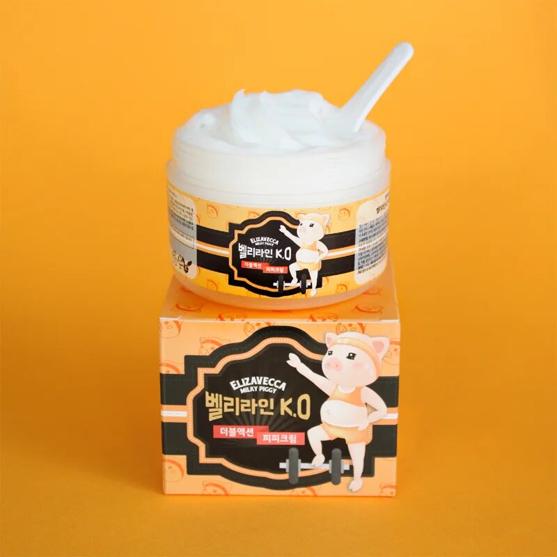 Elizavecca Milky Piggy Belly Line K.O Double Action Cream učvrstitvena krema za problematične predele 100 ml