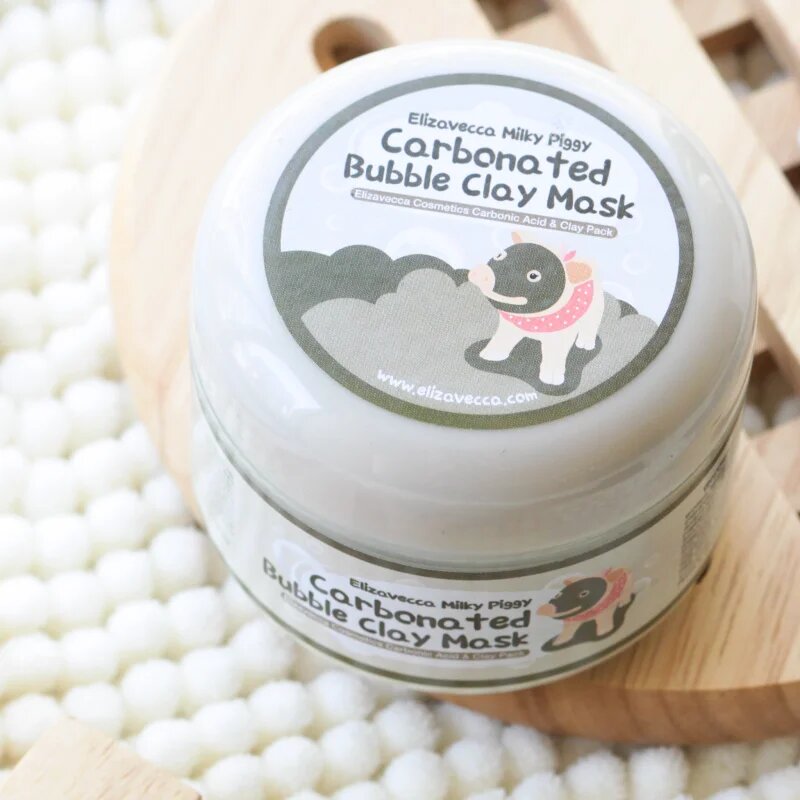 Elizavecca Milky Piggy Carbonated Bubble Clay Mask globinsko čistilna maska za obraz za problematično kožo akne 100 g