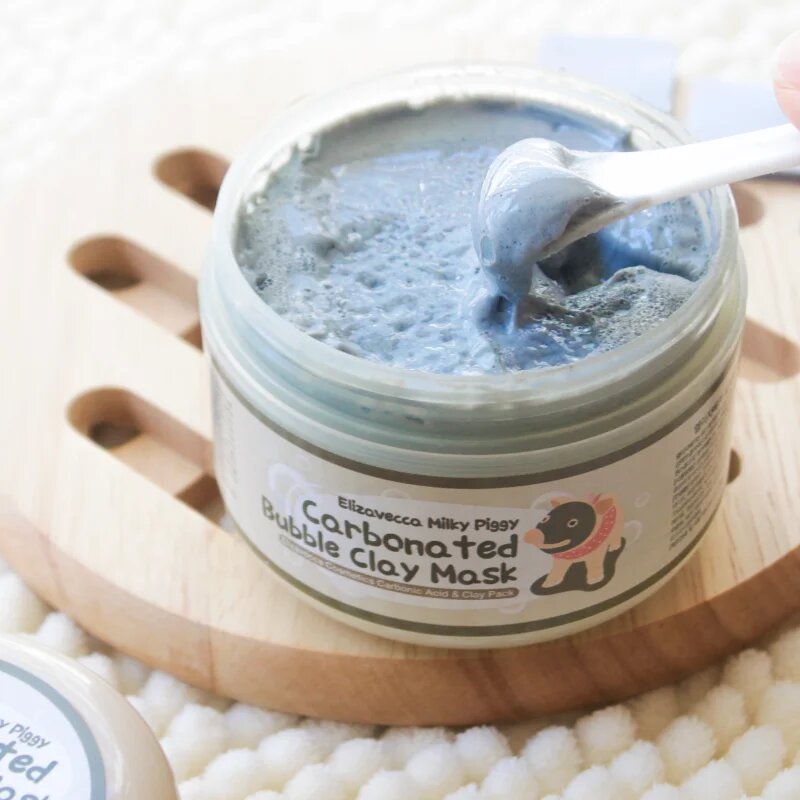Elizavecca Milky Piggy Carbonated Bubble Clay Mask globinsko čistilna maska za obraz za problematično kožo akne 100 g