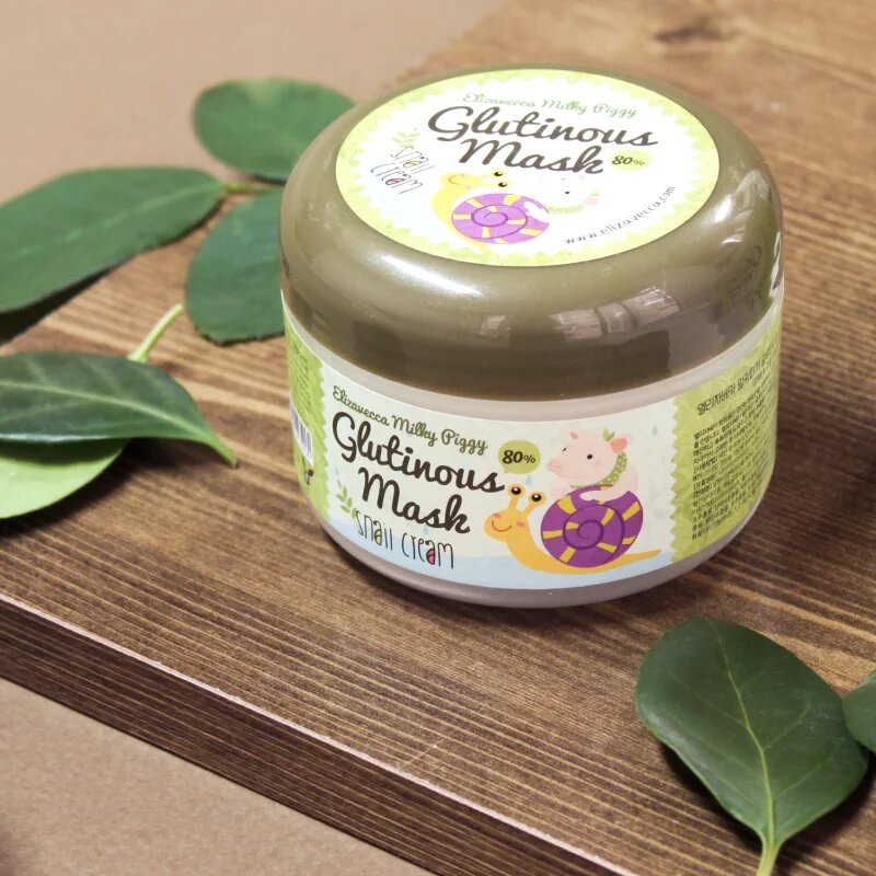 Elizavecca Milky Piggy Glutinous Mask 80% Snail Cream intenzivno vlažilna in hranilna maska s polžjim ekstraktom 100 g
