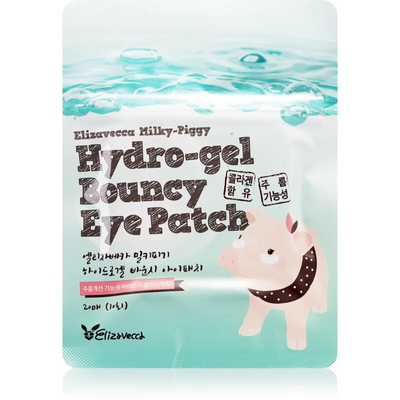 Elizavecca Milky Piggy Hydro-gel Bouncy Eye Patch regeneracijska in vlažilna maska za predel okoli oči 20 kos