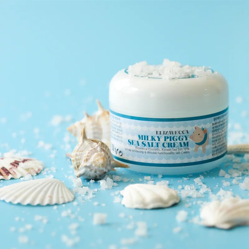 Elizavecca Milky Piggy Sea Salt Cream zaščitna vlažilna krema z obnovitvenim učinkom 100 ml