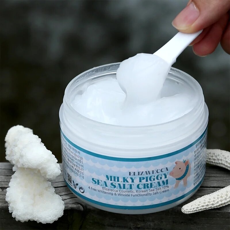 Elizavecca Milky Piggy Sea Salt Cream zaščitna vlažilna krema z obnovitvenim učinkom 100 ml