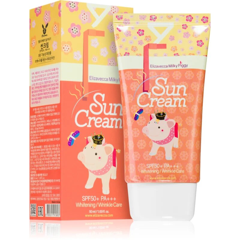 Elizavecca Milky Piggy Sun Cream posvetlitvena zaščitna krema za sončenje SPF 50+ 50 ml