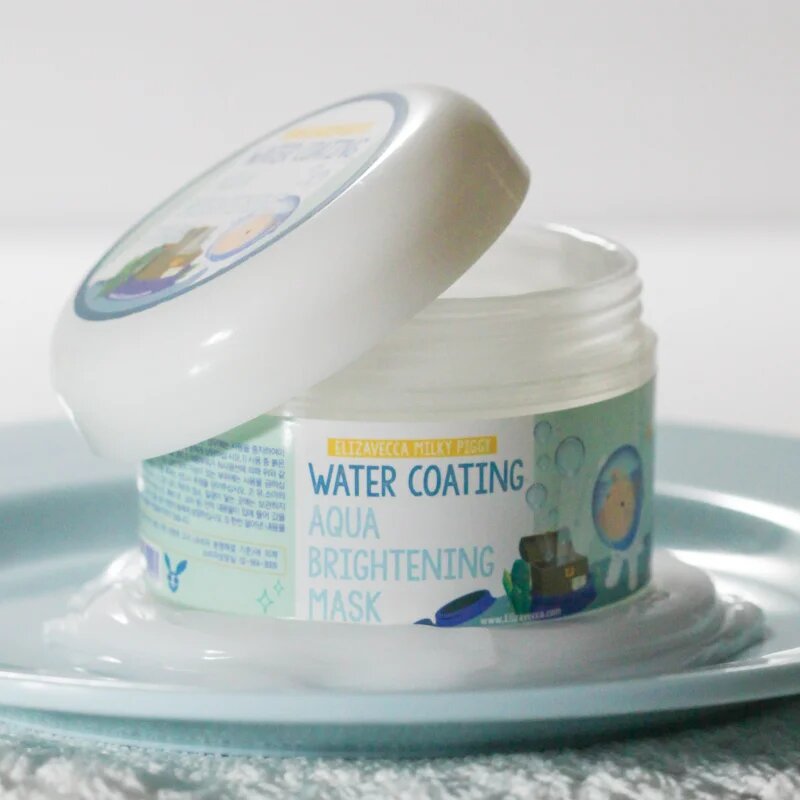 Elizavecca Milky Piggy Water Coating Aqua Brightening Mask kolagenska maska za osvetljevanje kože in hidratacijo 100 g