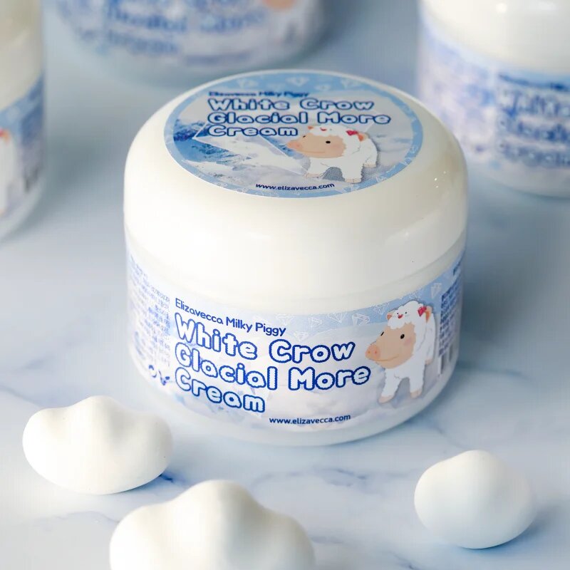 Elizavecca Milky Piggy White Crow Glacial More Cream posvetlitvena vlažilna krema 100 ml