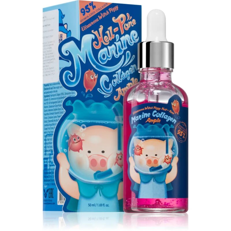 Elizavecca Witch Piggy Hell-Pore Marine Collagen Ample lahki serum z gladilnim učinkom 50 ml