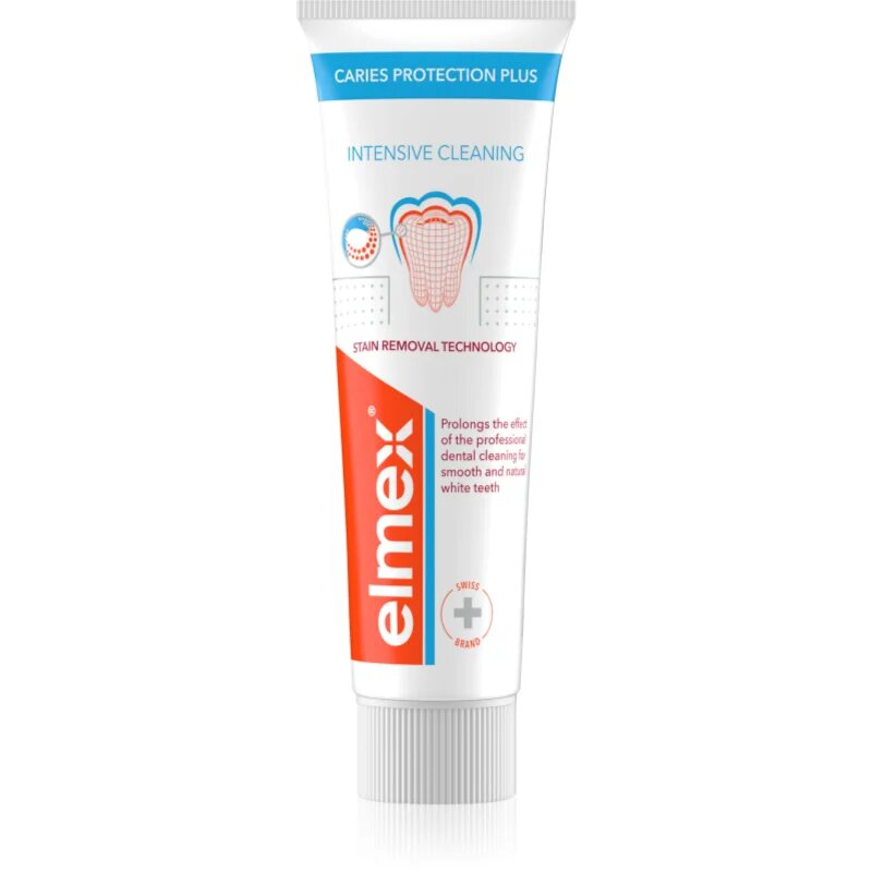 Elmex Caries Plus Intensive Cleaning belilna zobna pasta za kompletno nego 50 ml