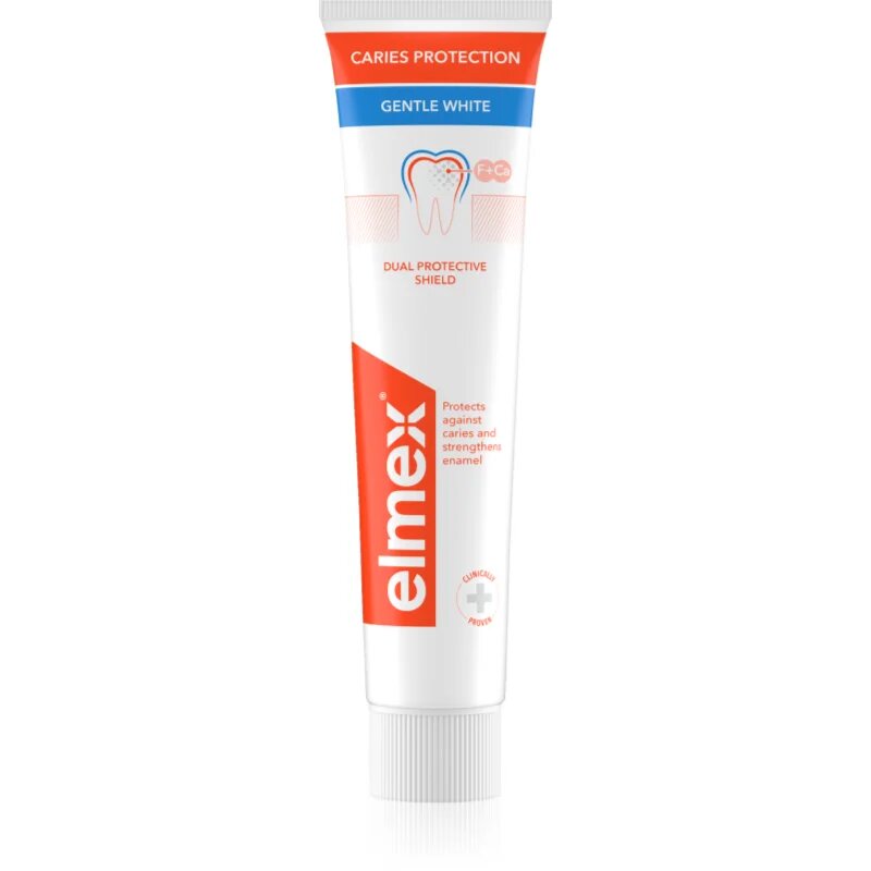 Elmex Caries Protection Gentle White zobna pasta za beljenje zob s fluoridom 75 ml