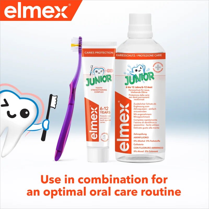 Elmex Caries Protection Junior zobna ščetka junior soft 1 kos