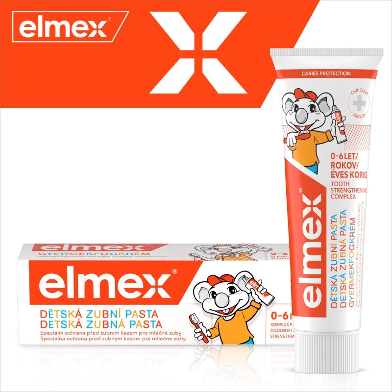 Elmex Caries Protection Kids zobna pasta za otroke 2 x 50 ml