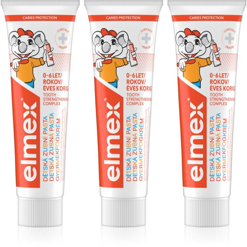 Elmex Caries Protection Kids zobna pasta za otroke 3 x 50 ml