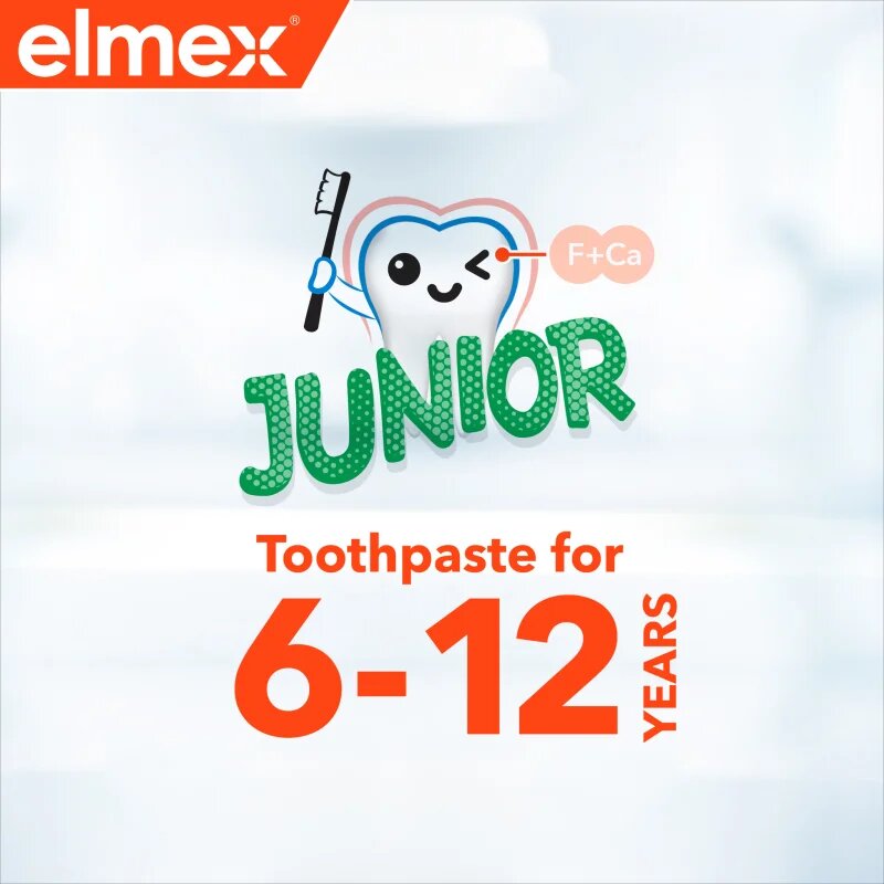 Elmex Junior 6-12 Years zobna pasta za otroke 3x75 ml