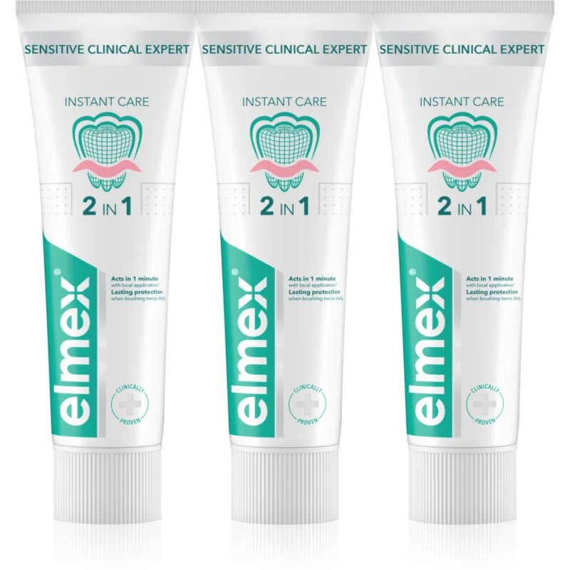 Elmex Sensitive Clinical Expert zobna pasta za občutljive zobe 3x75 ml