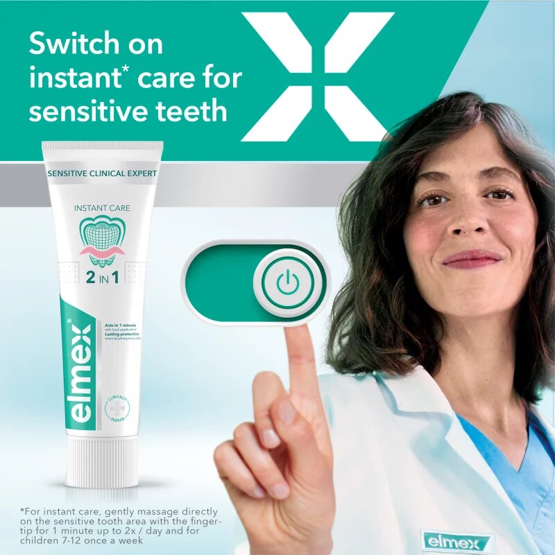 Elmex Sensitive Clinical Expert zobna pasta za občutljive zobe 75 ml