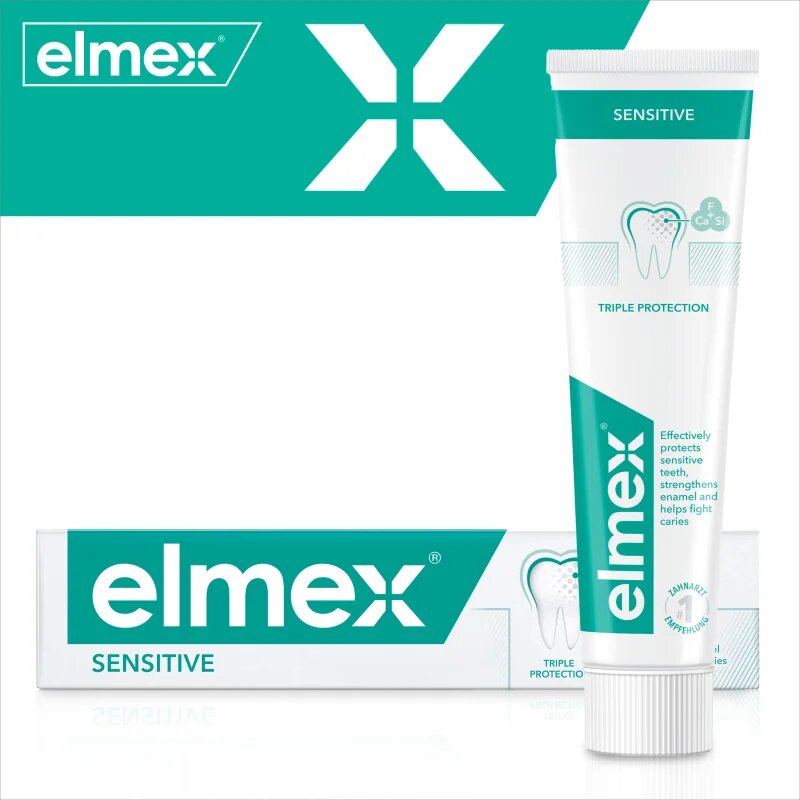Elmex Sensitive pasta za občutljive zobe 2x75 ml