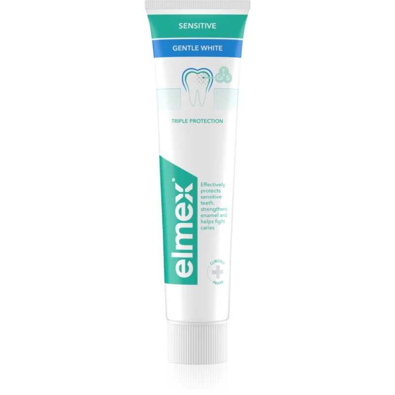Elmex Sensitive Protection Gentle White zobna pasta za naravno bele zobe 75 ml